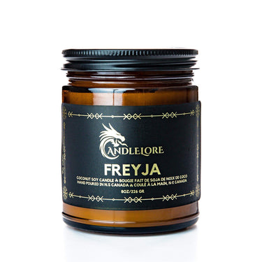 Medium Freyja Scented Candle on a white background